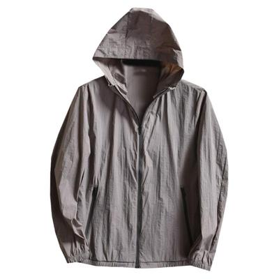 【力推！防水拉链！外贸尾货】春夏季男士连帽轻薄透气防晒衣夹克