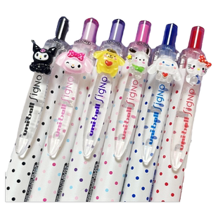 限定日本uni三菱UMN-138中性笔按动水笔0.38波点学生考试刷题笔黑色笔ins日系高颜值旗官方舰店