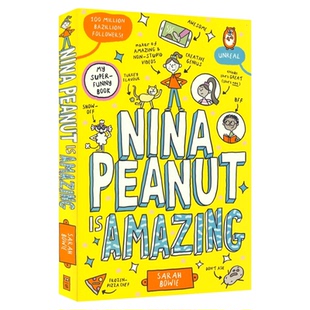 Nina Peanut 妮娜·皮纳特系列1-2 全彩漫画桥梁书 幽默搞笑校园成长故事 8-12岁 青少年英语课外读物 英文原版进口儿童图书