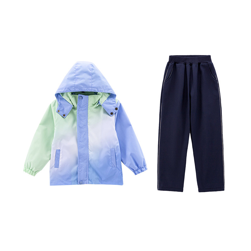 校服小学生班服秋冬款套装儿童幼儿园园服校服春夏季冲锋衣五件套