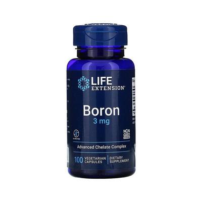 香港直发life extension素食胶囊含硼帮助骨骼生长100粒