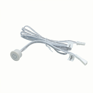 12V24V触摸开关防水圆形纽扣床头灯低压衣柜橱柜LED灯感应器60瓦