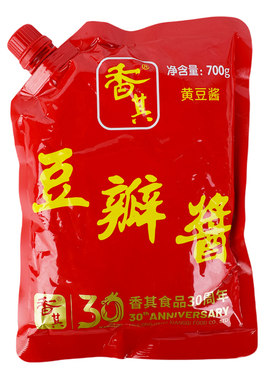 【拧嘴】香其豆瓣酱700gX5袋装 东北大豆酱 黄豆酱调味料东北大酱