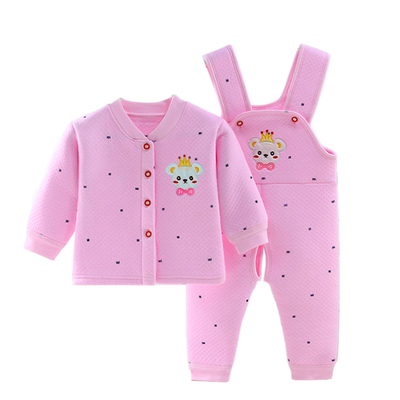 春秋婴儿纯棉保暖衣儿童夹棉内衣