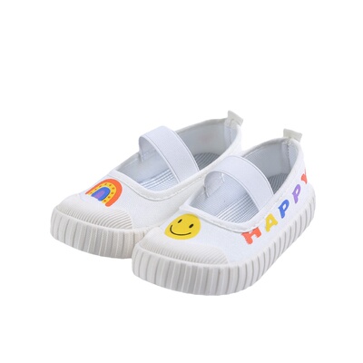 春秋日常简约儿童幼儿园帆布鞋