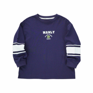 波波龙秋冬款男童休闲风卫衣纯绵透气保暖百搭打底衫TM253111492