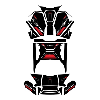 25款NWT150防磨脚踏贴纸油箱改装