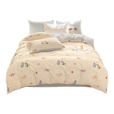 双面全棉斜纹被罩单学生卡通被单