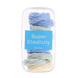 头绳女高级感洋气时尚海盐蓝发圈皮筋高弹力扎头马尾发绳头饰皮套