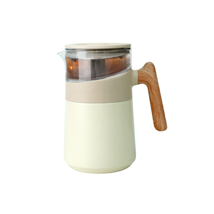 Neoall飘逸杯茶水分离泡茶壶按压式陶瓷内胆保温飘逸茶壶茶具套装