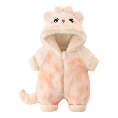 婴儿哈衣冬季公主风爬爬服