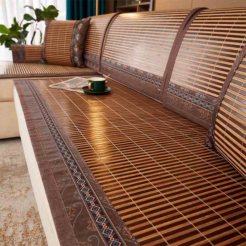 竹席沙发垫夏季夏天款凉垫藤布新款批发全皮沙发巾坐垫盖实木2025