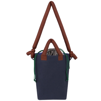 江南布衣拼色复古斜挎包