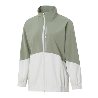 安德玛梭织夹克女装春季休闲健身服训练上衣跑步运动外套 13698