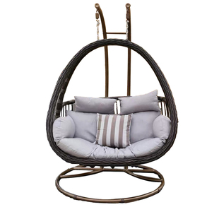 秋千户外庭院家用秋千吊椅户外藤编秋千摇椅小院网红阳台双人吊椅