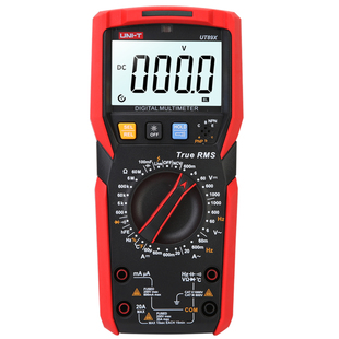 优利德数字万用表高精度智能防烧真有效值多用表电工万能表UT89XD