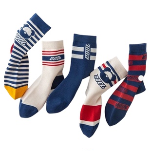 儿童袜子男童秋冬纯棉童袜女童春季中筒男孩宝宝大童防臭运动棉袜