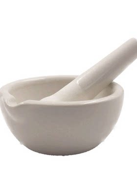 陶瓷研钵 乳钵研磨碗研磨棒臼杵 颗粒粉磨研磨碗捣碎 包邮