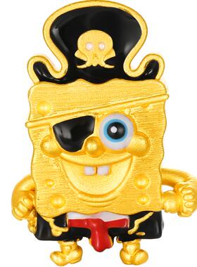梦金园海绵宝宝黄金手链