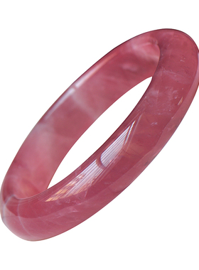 天然老矿料马达加斯加粉水晶手镯