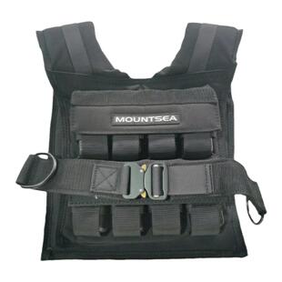 MOUNTSEA负重背心可调节铁块克里斯同款马甲男女健身家用跑步单杠