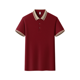 饭店餐饮工作服定制印logo烧烤火锅奶茶店服务员polo衫短袖工装夏