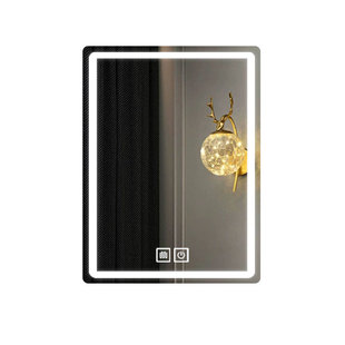 智能镜子触摸屏卫生间洗手间镜子带灯防雾竖款定制浴室镜子挂墙式