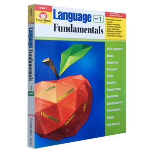 Evan-Moor Language Fundamentals 英文语言基础 美国原版进口教材辅导 evanmoor 英文词汇 英语拼写练习册一年级到六年级少儿英语