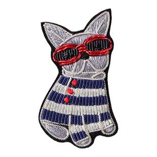 印度丝手工刺绣胸针女高档精致设计感小众彩虹自行车别针配饰徽章