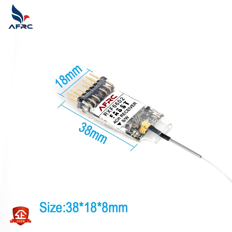 AFRC-RXF6602 兼容Futaba S-FHSS FASST 制式遥控器 4通道接收机