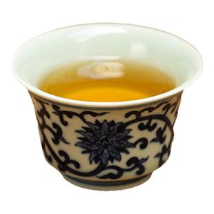 三勤堂手绘青花茶杯马蹄缠枝莲杯景德镇主人功夫茶具景德镇压手杯