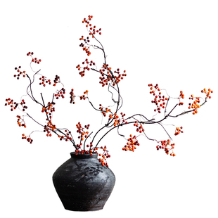 马桑果假花仿真花摆设高级感逼真客厅插花装饰餐桌花家居花艺摆件