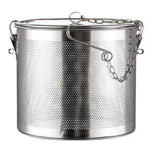 304不锈钢卤料笼大汤桶卤味球调料罐大调料包酒桶过滤网斗密孔球