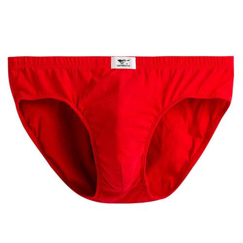 七匹狼本命年红三角裤男纯棉裤头男士内裤红色底裤抑菌新年短裤