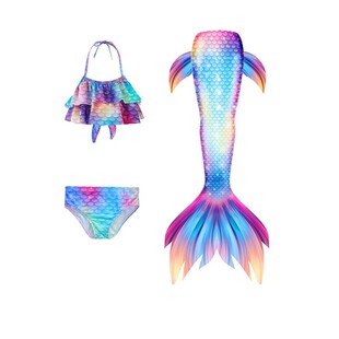 美人鱼尾巴儿童秋冬温泉泳衣公主裙宝宝泳装女童女孩人鱼尾巴服装