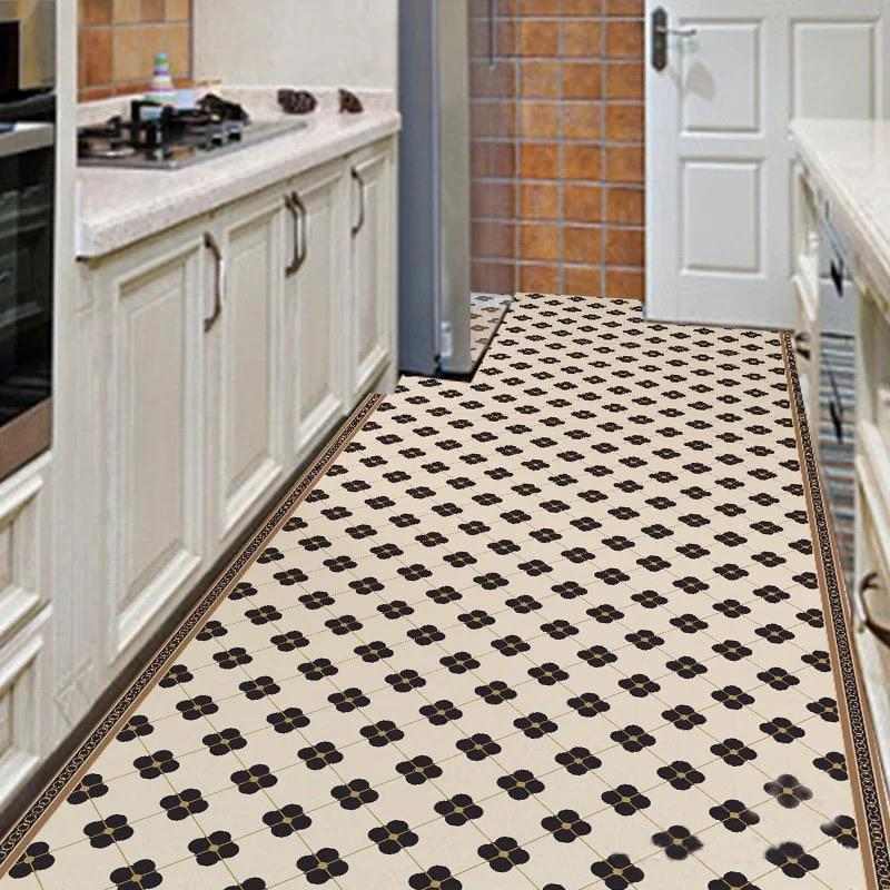 可擦洗免洗厨房专用地垫满铺防水防油防滑pvc耐脏脚垫地毯免清洗