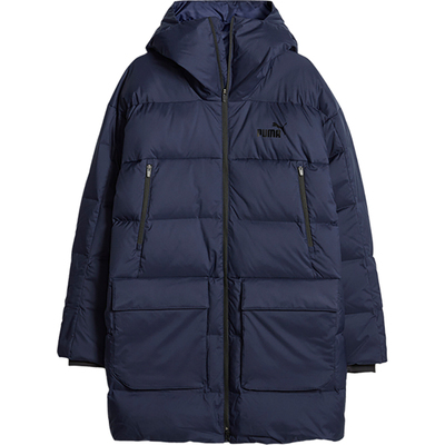 Puma/彪马正品新款男士防风保暖中长款连帽羽绒服678321-06