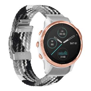 适用Garmin佳明fenix7s/6s Pro智能手表带本能instinct 2S腕带mk2s编织尼龙卡扣5s plus非原装运动替换配件