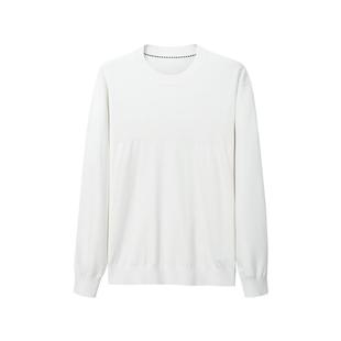 【可机洗针织衫】金利来秋冬新款男士毛衣保暖圆领套头宽松长袖男