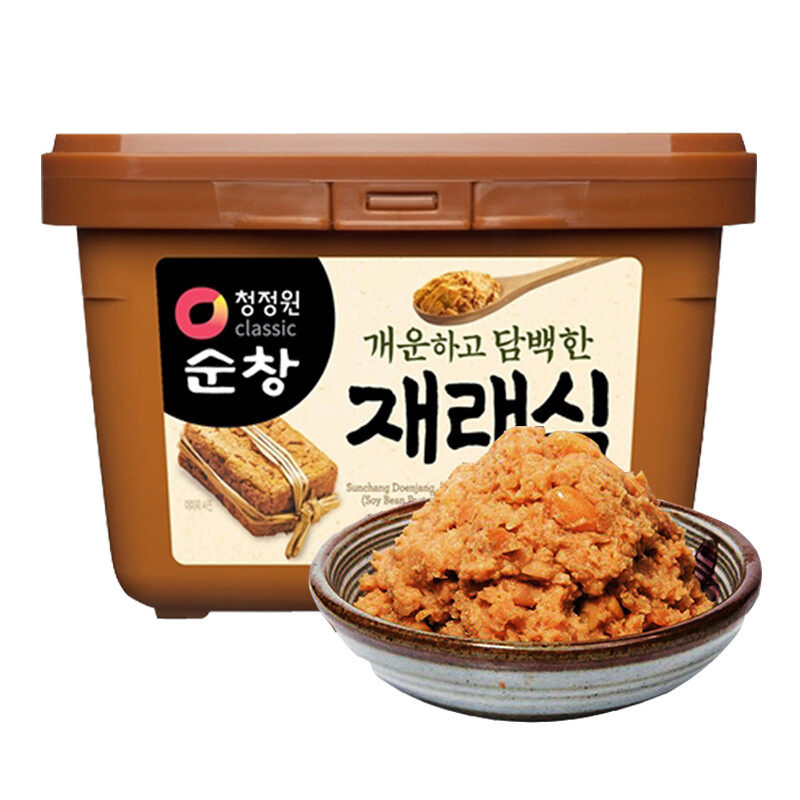 整箱包邮清净园生大酱500g*20盒商用批发韩式大酱汤黄豆酱豆瓣酱