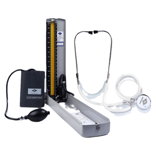 医用水银血压计高血压测量仪精准家用老人台式汞柱老式手动血压表