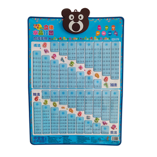 儿童有声早教学习挂图加减法口诀表99乘法口诀表有声数字挂图墙贴