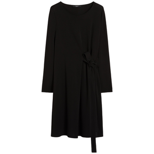 Weekend MaxMara 2026早春新款女装纯色系带连衣裙5621036106&