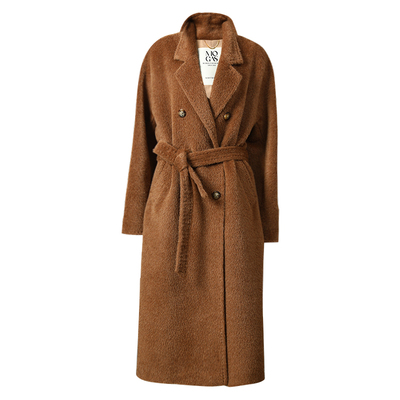 Mogas秘鲁羊驼羊苏力毛呢大衣