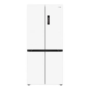 美的60cm超薄嵌入式456电冰箱十字双开门新一级能效风冷无霜家用