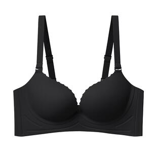 幸棉聚拢小胸显大文胸罩无痕收副乳防下垂圆盘胸无钢圈性感内衣女