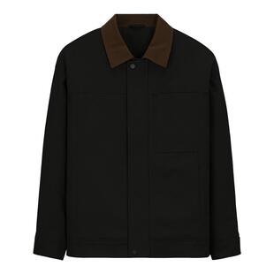 MindBridge2025年冬简约通勤棉衣底特律加棉夹克男士撞色翻领棉服