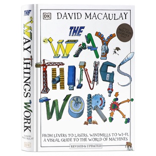 新版DK 万物运转的秘密 英文原版绘本 The Way Things Work 机器世界的指南 了解机器的基本原理和发展百科全书David Macaulay