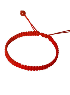 手工定制情侣幸运红手绳