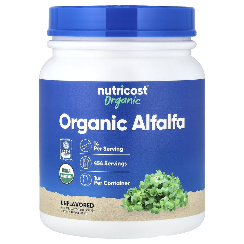 Nutricost,有机紫花苜蓿粉,原味